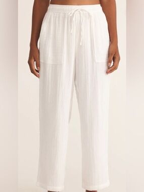Z Supply Plaza Airy Pant in White Size Extra  Large XL NWT - C30-032